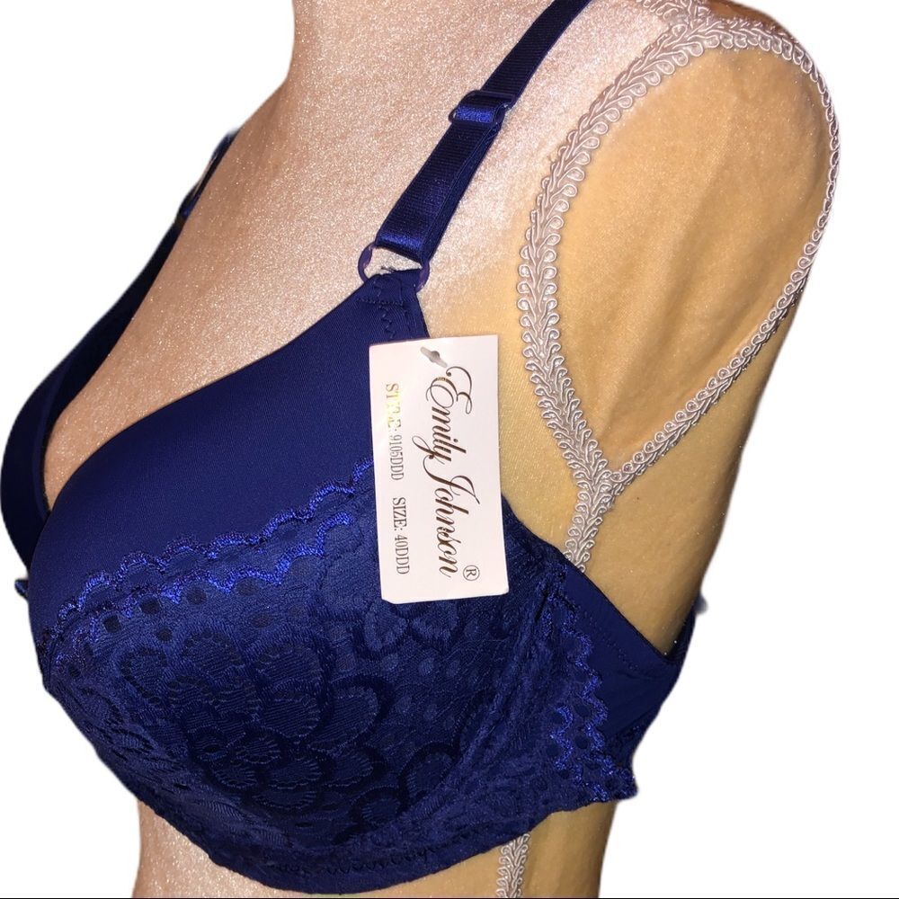 Emily Johnson pretty blue bra nwt - Picture 2 of 6